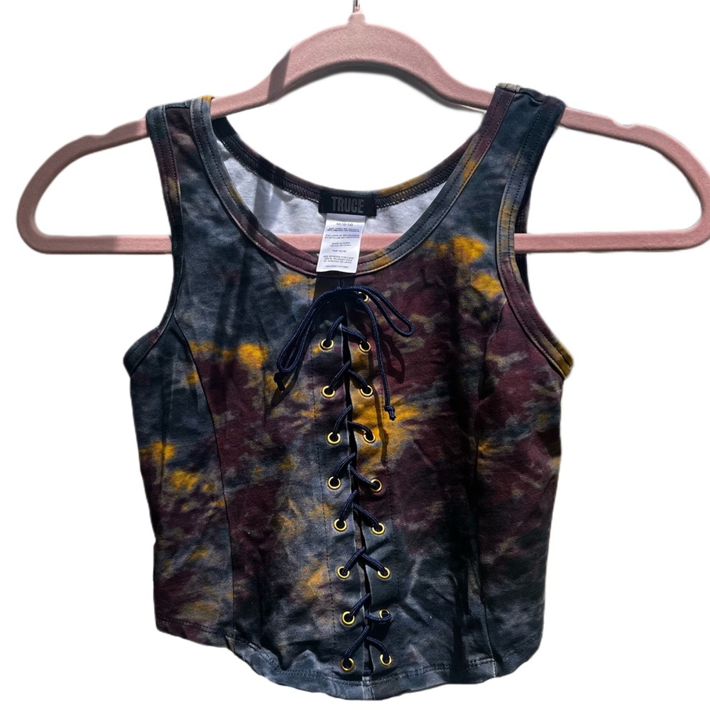 Truce - Tri-Color Tie Dye Tank Top